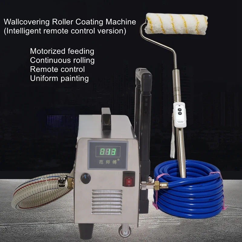 Wallcovering Gluing Machine Brush Glutinous Rice Adhesive Base Film Machine Automatic Loading Roller Brushing Wall Artifacts