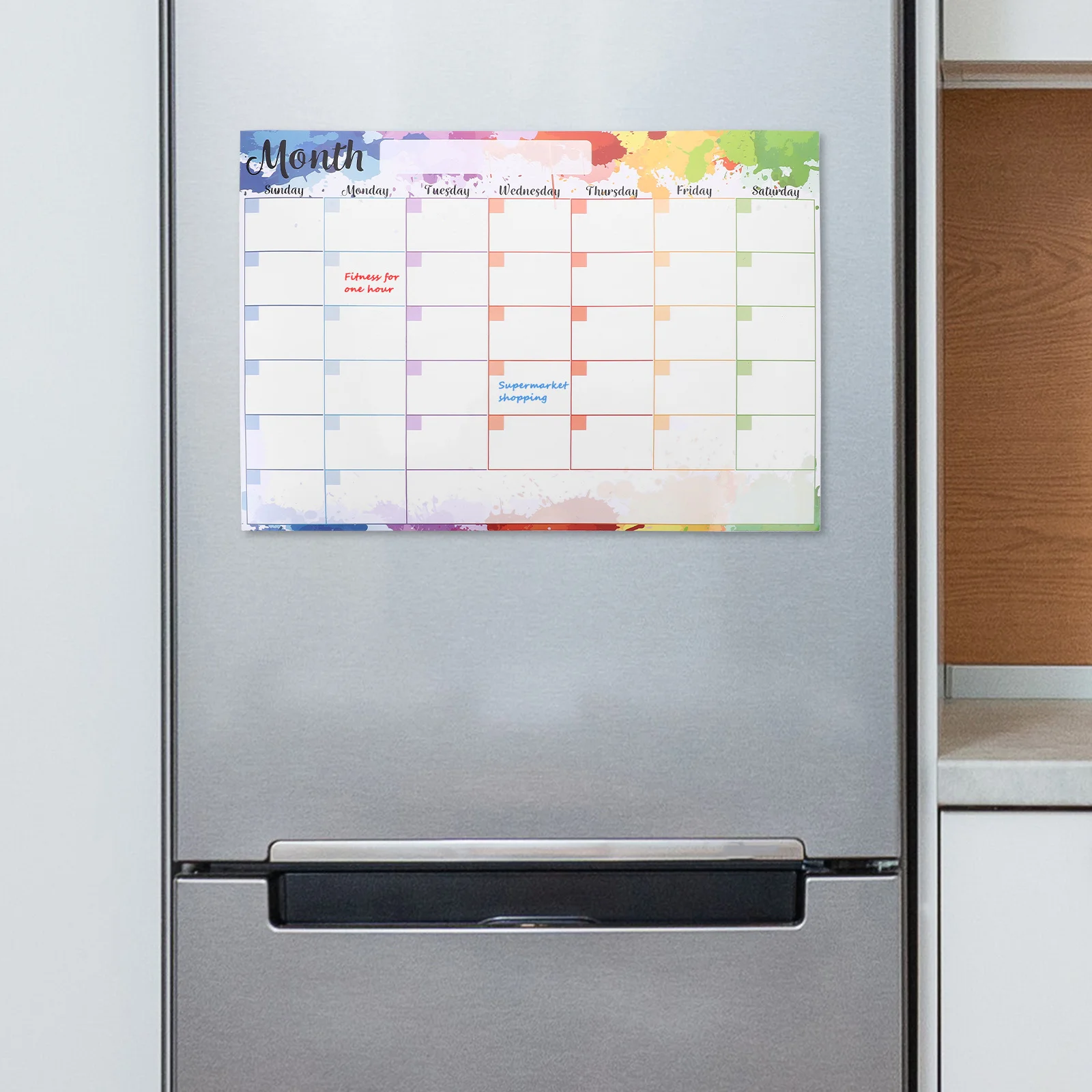 

Whiteboard Monthly Planner for Fridge Weekly Planning Calendar Refrigerator Soft Reminder