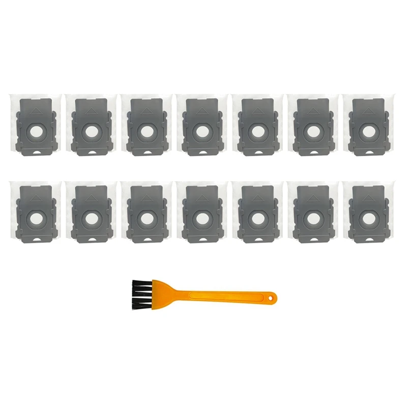 14 Pack Cleaning Brush For Irobot Roomba I7+I3 J7 E5 E6 S9 I And S Series Automatic Dirt Disposal Bags
