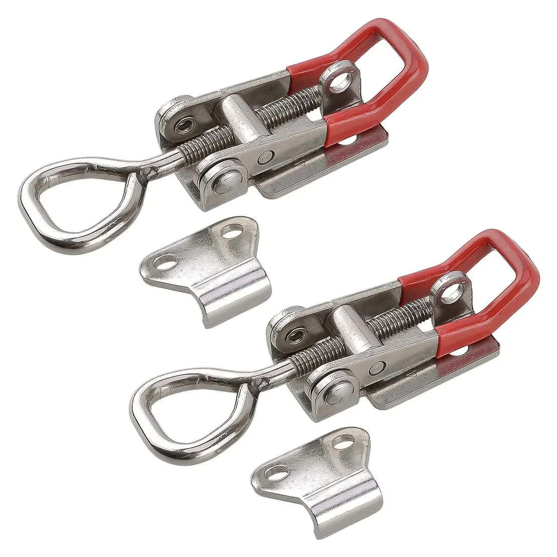 2Pcs Marine Grade Stainless Steel Toggle Latch Boat Hatch Fastener Lock Cabinet Clamp Hinge Anti-Rust Hardware for Boat Yacht RV