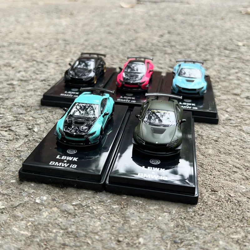 Dealer Edition Car Model By Para,1:64 Liberty Walk BMW I8,Diecast Model for Collections,Display and Gift for Friend