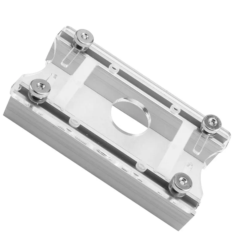 

ABGH-2 In 1 Slotting Bracket Fasteners Slotting Guide Base Tool Adapter For Woodworking Furniture DIY Concealed Connector