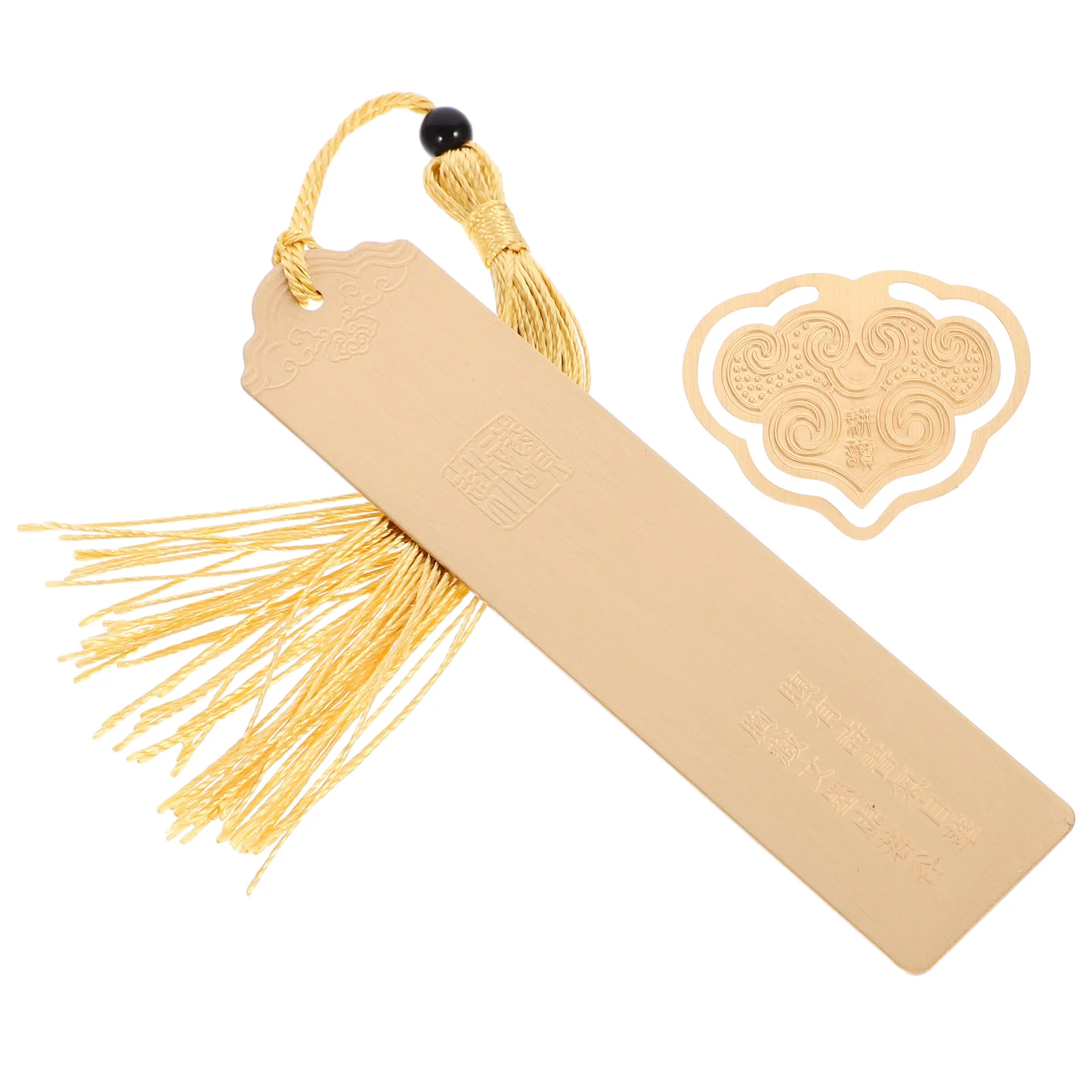 2 قطعة هدية الإشارات المرجعية رائعة النحاس المرجعية النمط الصيني الإبداعية هدية التخرج للطلاب المرجعية الزخرفية يانع