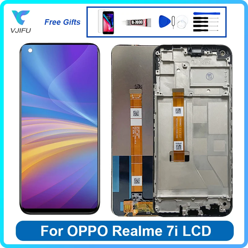 

6.5”Original LCD For OPPO Realme 7i Global RMX2193 Display For Realme 7i RMX2103 LCD Touch Screen Digitizer Assembly Replacement