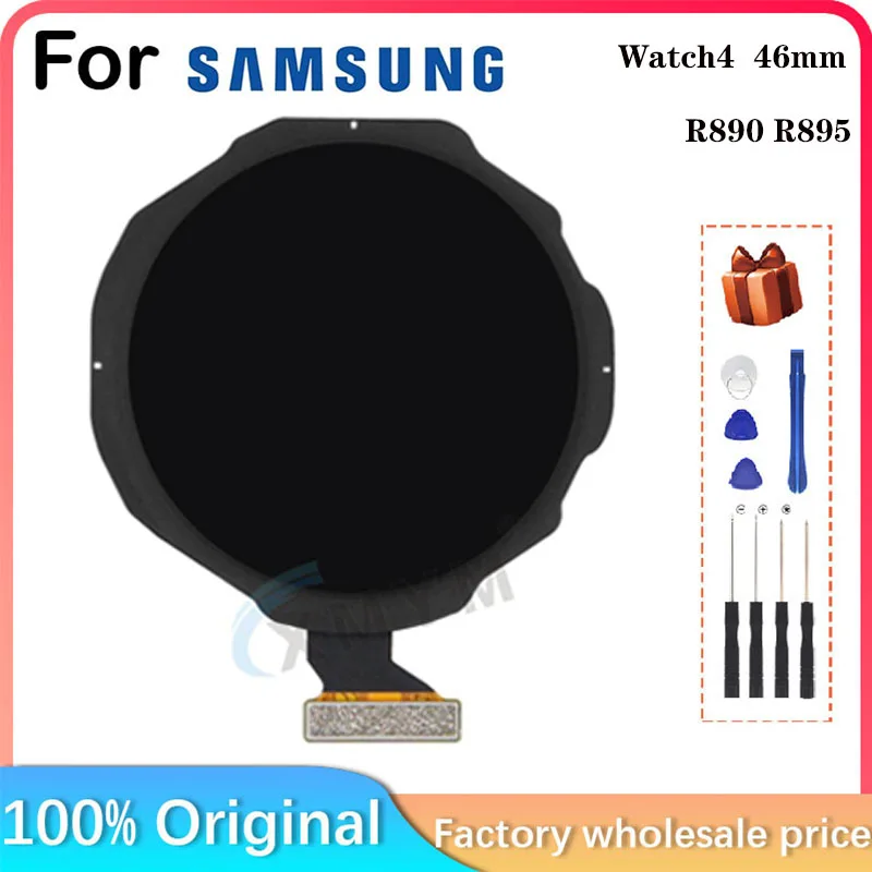 For Samsung Galaxy Watch 4 Classic 46MM SM-R890 SM-R895 Smart Watch LCD Display Parts Replace and Repair