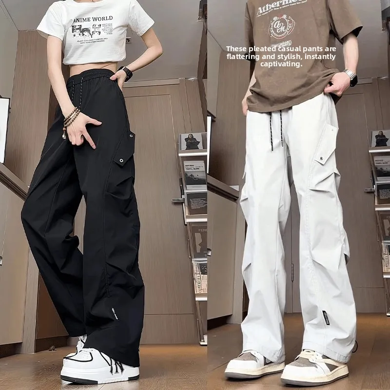 Outdoor Heren Casual broek met rechte pijpen Winddicht Waterdicht Lente Herfst Losvallend Vrije tijd Lange broek Werkkleding Polyester...