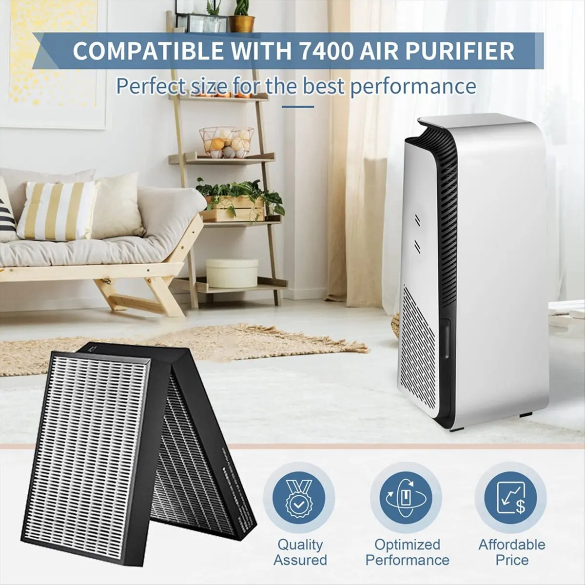 Luftreiniger-Filterersatz für Philips 7410I, 7440I, 7470I - usage example