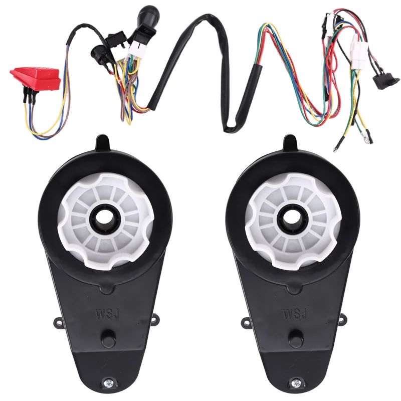 

AS96-детский электромобиль, комплект модифицированных проводов и переключателей «сделай сам», аксессуары для езды на электромобиле для детей