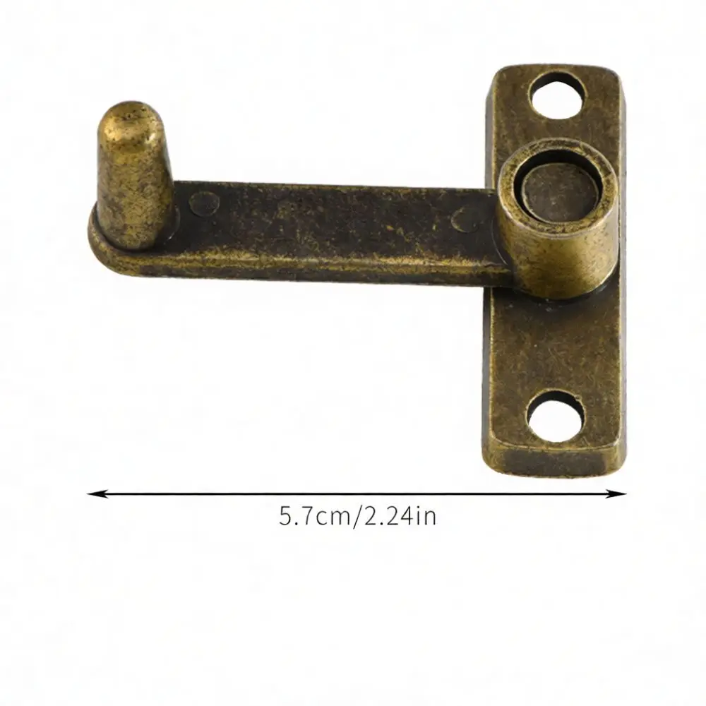 Antique Bronze Alloy Box Hasp Latch For Jingmao Cabinet Drawer Decorative Metal Lock Vintage Style Wood Furniture