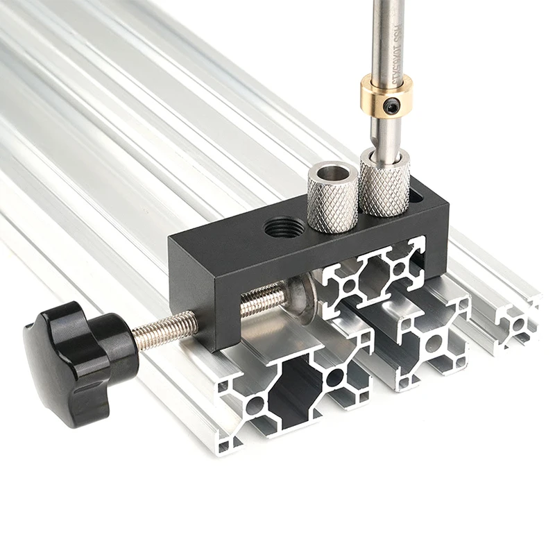 

Aluminum Profile Drilling Jig For 20/30/40 Series - Universal DIY Tool For Accurate Hole Punching And Countersinking Guide Tools