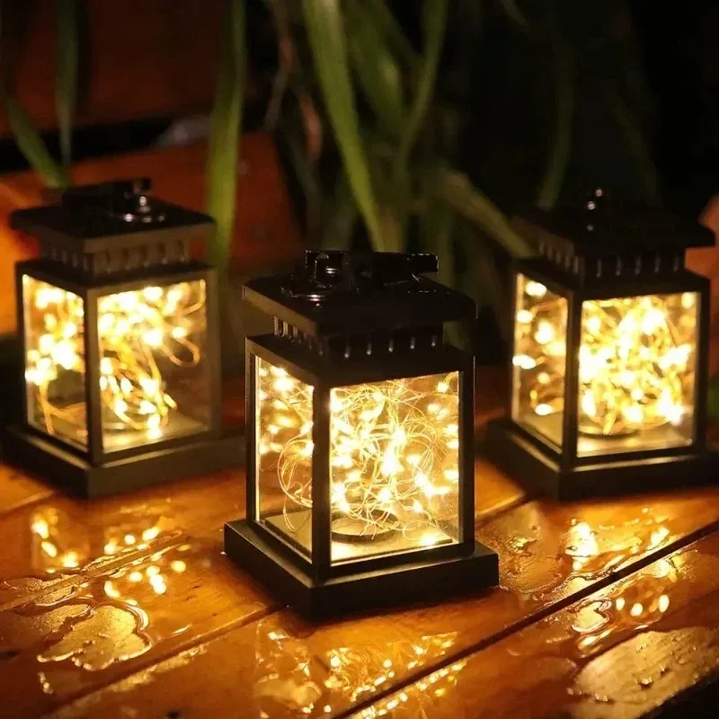 1/3/5PCS Solar LED Lights Outdoor Floor Lantern Panel Candle Hanging Balcony Garden Decor for Valentines Day Mothers Day Gift