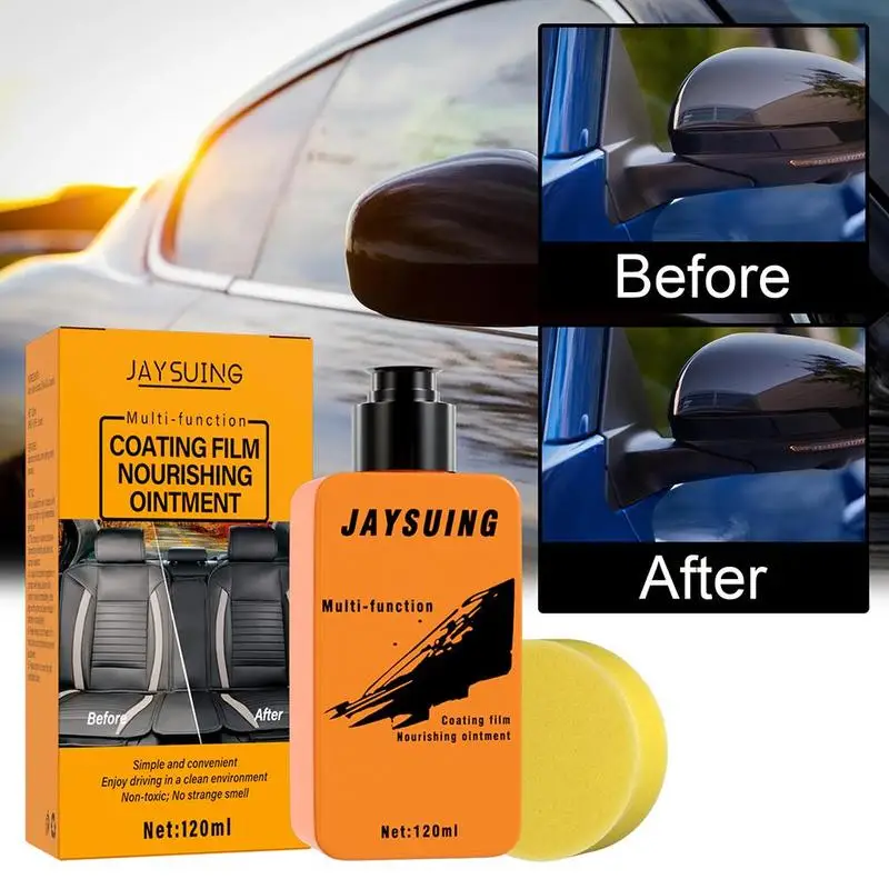 120ml Auto Leather Renovated Paste Maintenance Clean Detergent Rubber Refurbisher Dedicated