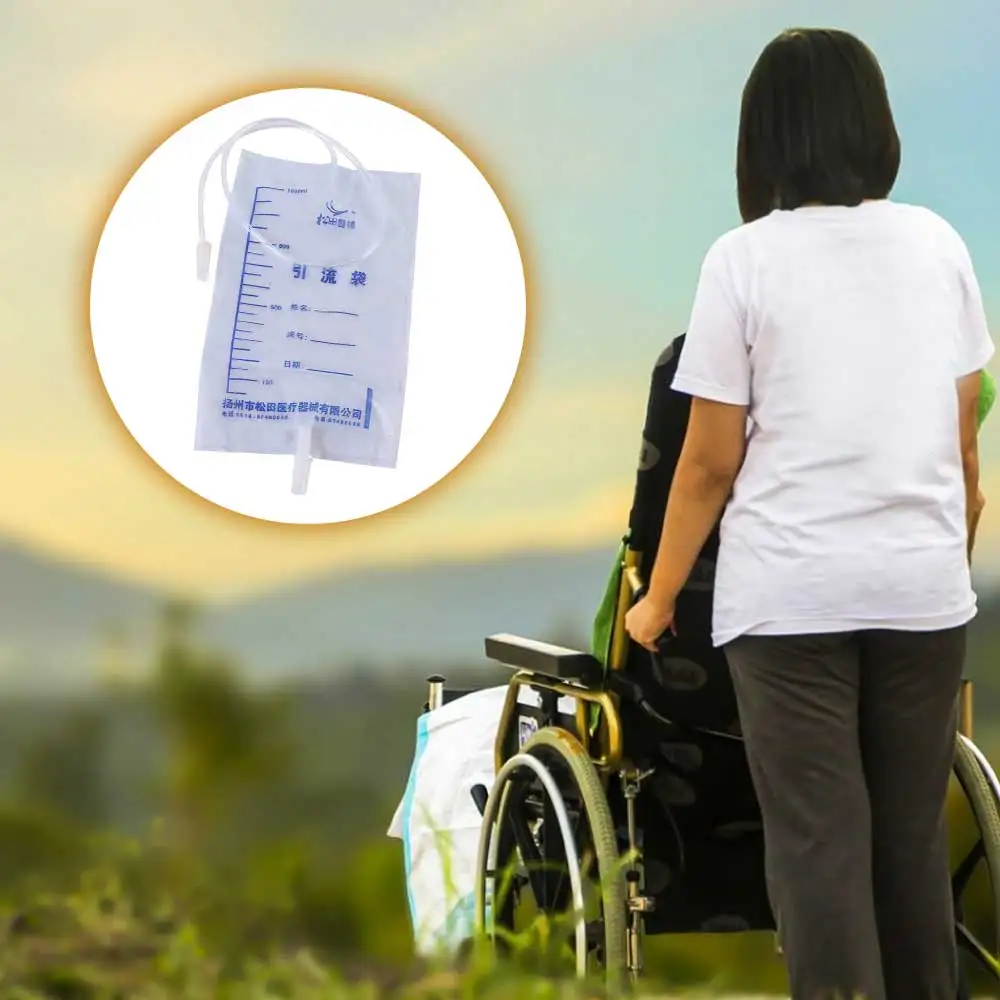 1Pc 1000ml Urine Collector Bag Urinary Catheter Health Drainage Bag Male Urine Bag Anti-Reflux Personal Health Care