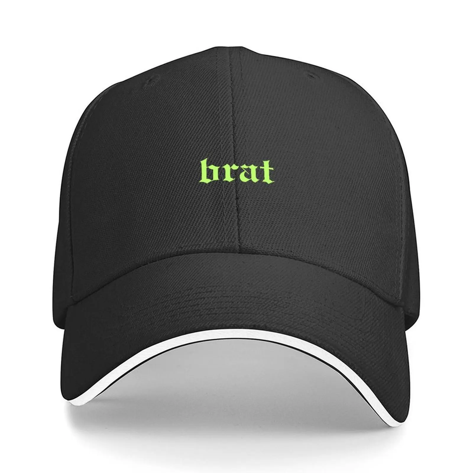 

brat - solid brat green Baseball Cap fishing caps man sun hat Sports Cap Beach Men's Luxury Women's