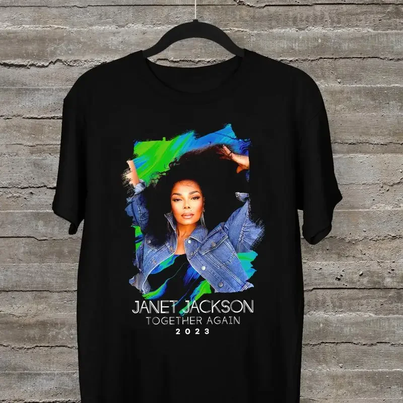 New Janet Jackson Together Again 2023 Black All Size Gift T Shirt