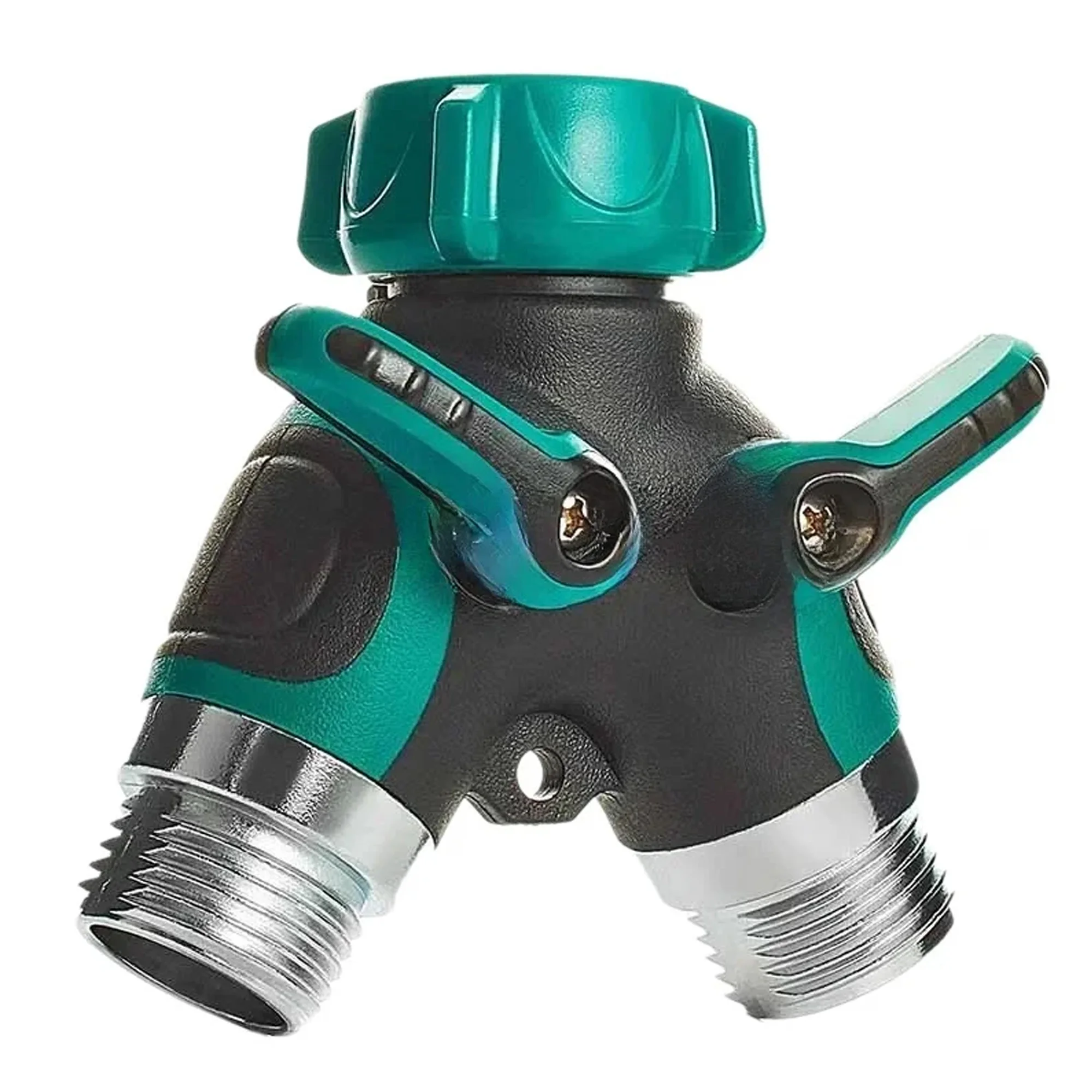 1pc Y-Type Zinc Alloy Hose Splitter, 3/4