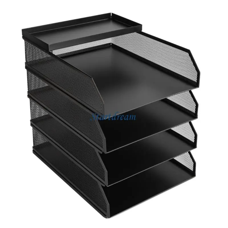 3/4 Tiers Filing Trays Desk Organiser Document Sorter Rack File Holders K92C