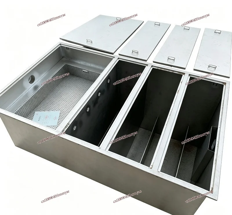 Buried Kitchen Oil Water Separator Three Stage Filtration Sedimentation Tank Drain Type