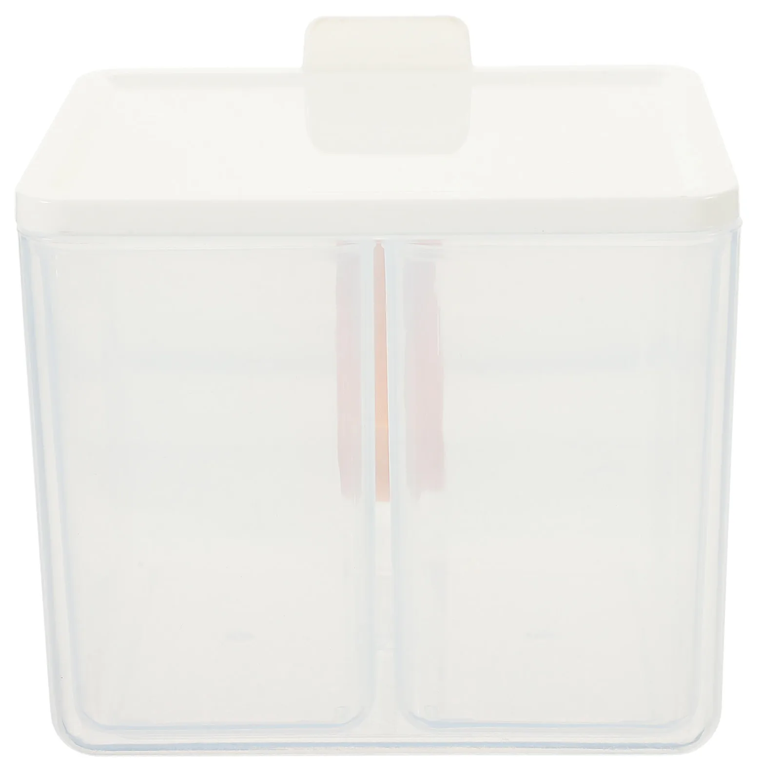 

Cotton Round Pad Holder 2 Compartments Dustproof Waterproof Makeup ganizer Pads Storage Case Container Small Size