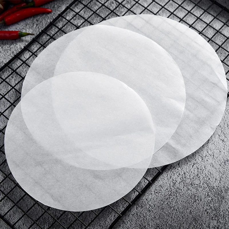 2000Pcs Round Reusable Cake For Air Fryer Oil-proof Baking Paper Mat Loaf Bread Barbecue Home Kitchen Multipurpose DIY Non Stick