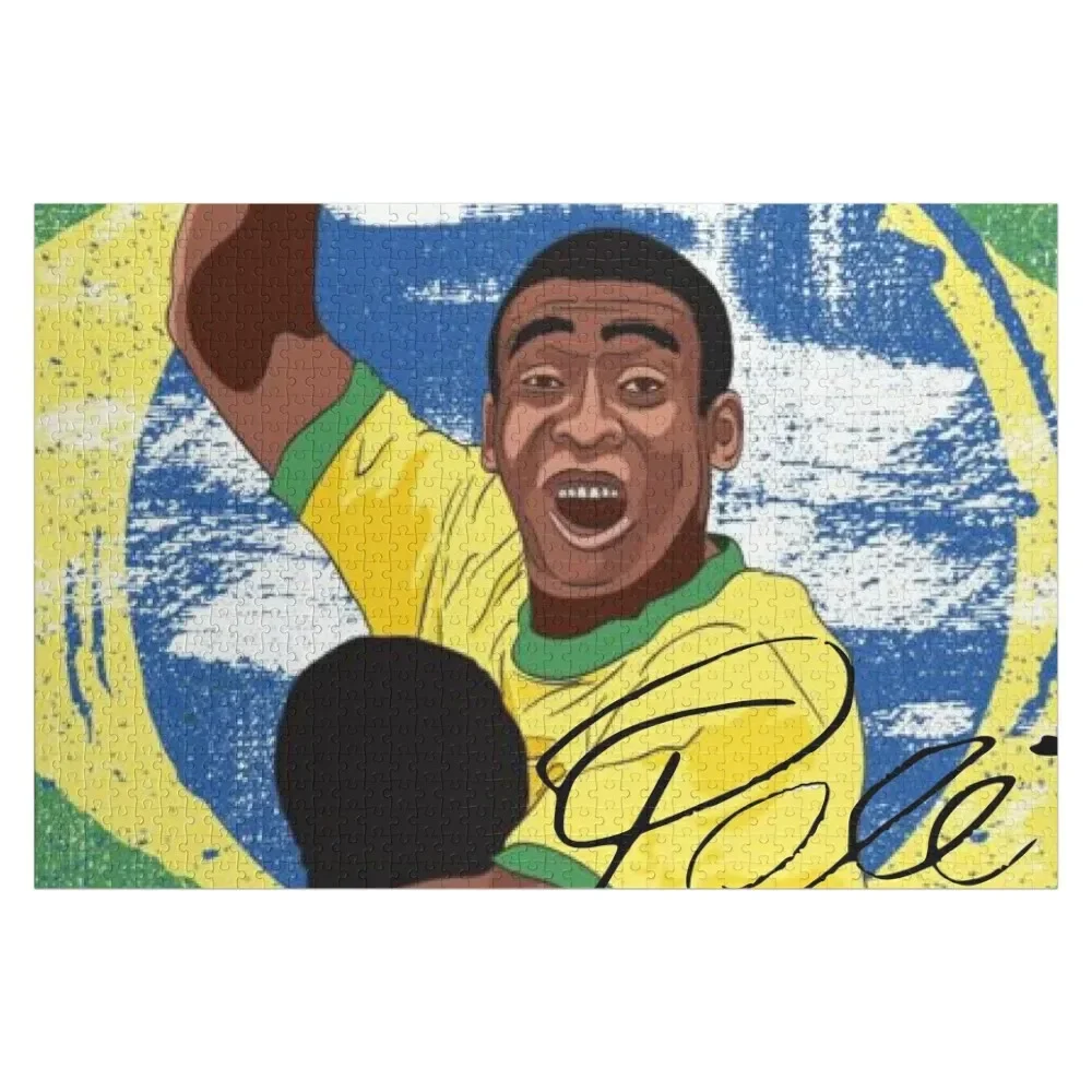 O Rei Pelé - Pele Brazil The King Jigsaw Puzzle Personalised Toys Toys For Children Picture Custom Wood Puzzle