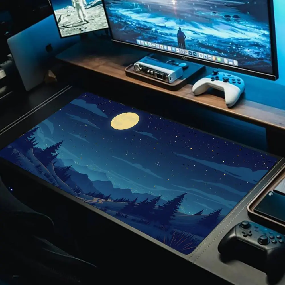 

Mountain landscape Mouse Pad Esports Office Laptop Desk Mat Game Accessories Mousepad XXL Rubber Anti-slip Gaming Long Desk Mat