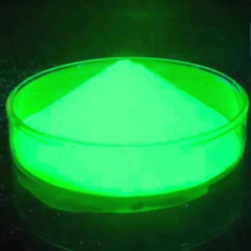 1000g/300 Mesh Highlighting Night Glow Powder DIY Bicycles Shoes Surface Coating Raw Material Yellow-green Night Glow Powder view 3