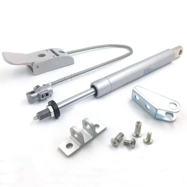 Multifunctional Study Desk Accessories Desk Cable-Controlled Damper, Hydraulic Gas Spring with Adjustable and Self-Locking Mech