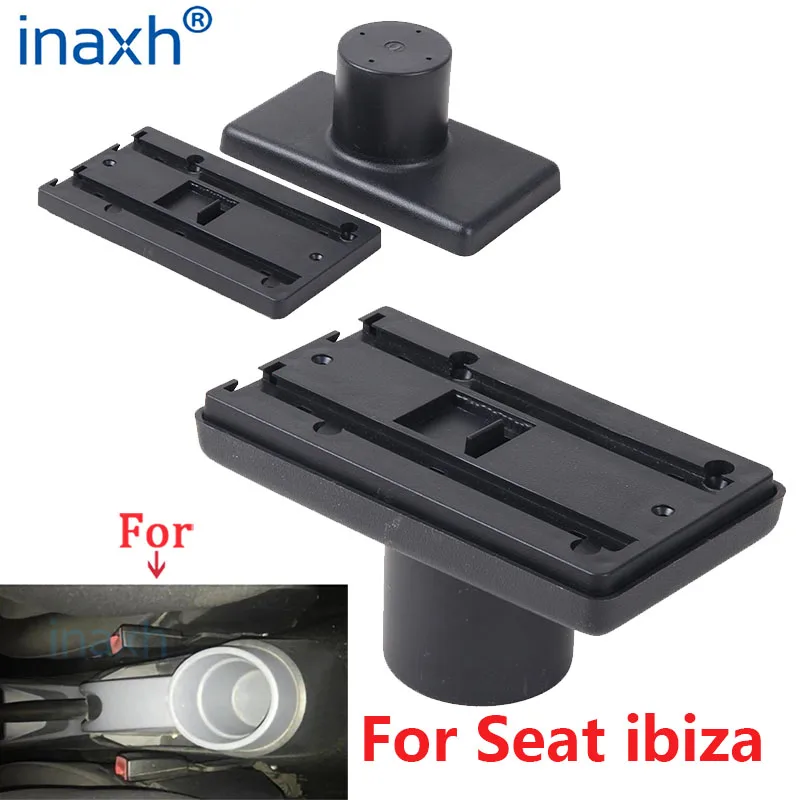 For Seat ibiza Armrest box Ibiza 6j Ibiza 6L central Store content Storage box with cup holder ashtray products with USB