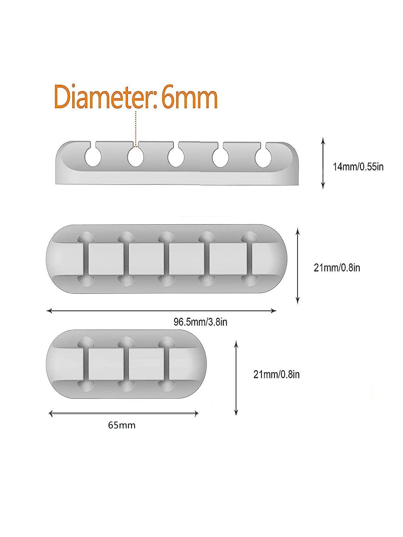 Cable Holder Clips Cable Cord Wire Organizer Silicone USB Cable Winder Management Clips Self Adhesive for Mouse Keyboard Headset