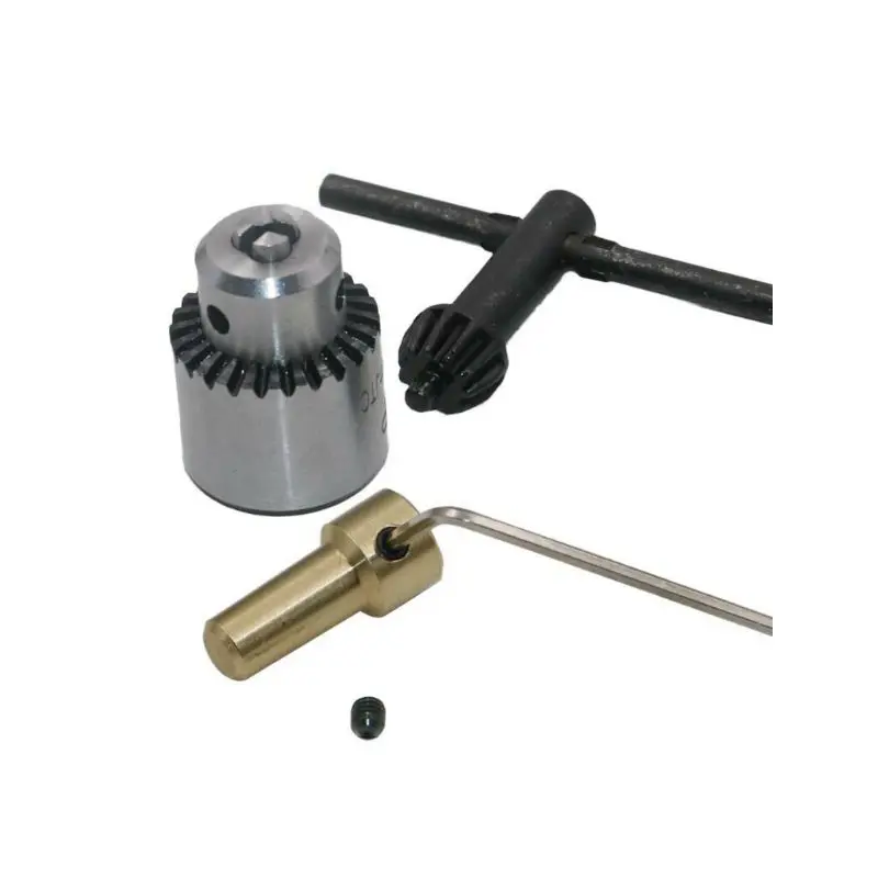 Mandril taladro micro, mordaza motor con sujeción, husillo montado en cono 0,3-4mm, eje 3,17mm