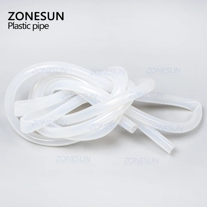 ZONESUN Length 2m Inside Diameter 7mm Round Tube Connect To Filling Machine Plastic Pipe For Electric Filling Machine