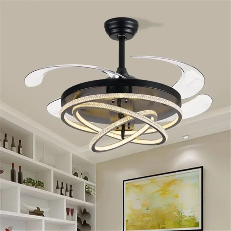 

DORIAN Ceiling Fan Light Modern Living Room Invisible Fan Light Fashionable And Simple Restaurant Bedroom