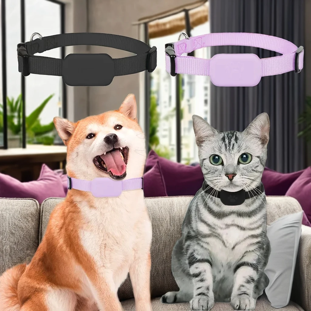 

Floral Pattern Mini GPS Tracker For IOS Pets Rechargeable Battery Operated Anti-Lost Collar With Movement Alert For Cats Dogs