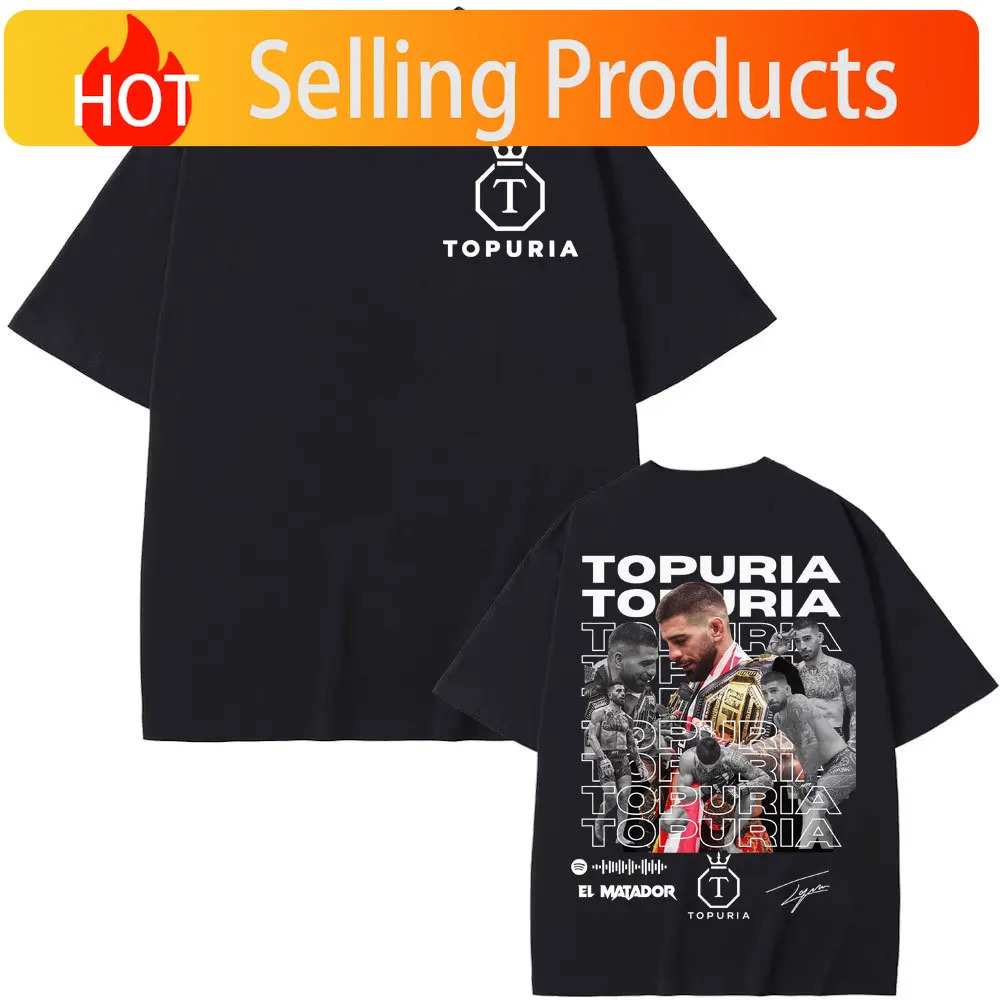 El Matador Ilia Topuria Vintage Graphic T Shirt Men's Clothing Fashion Gothic Oversized T Shirts Man Summer Tops Comfort T-shirt