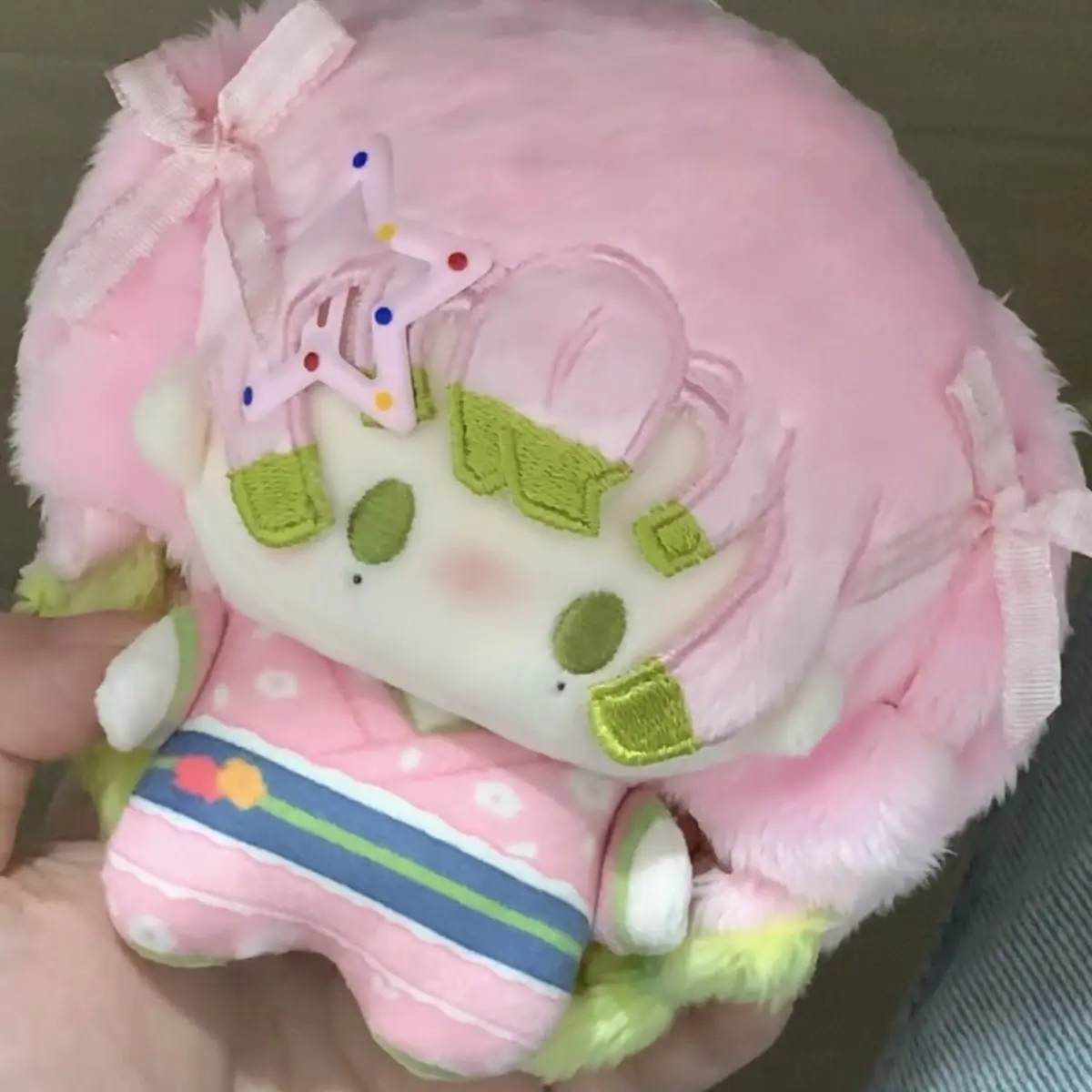 

10cm Demon Slayer Mitsuri Nunu Plush Cute Printed Body Kawaii Stuffed Doll Anime Figure Pendant Keychain Cosplay Gift