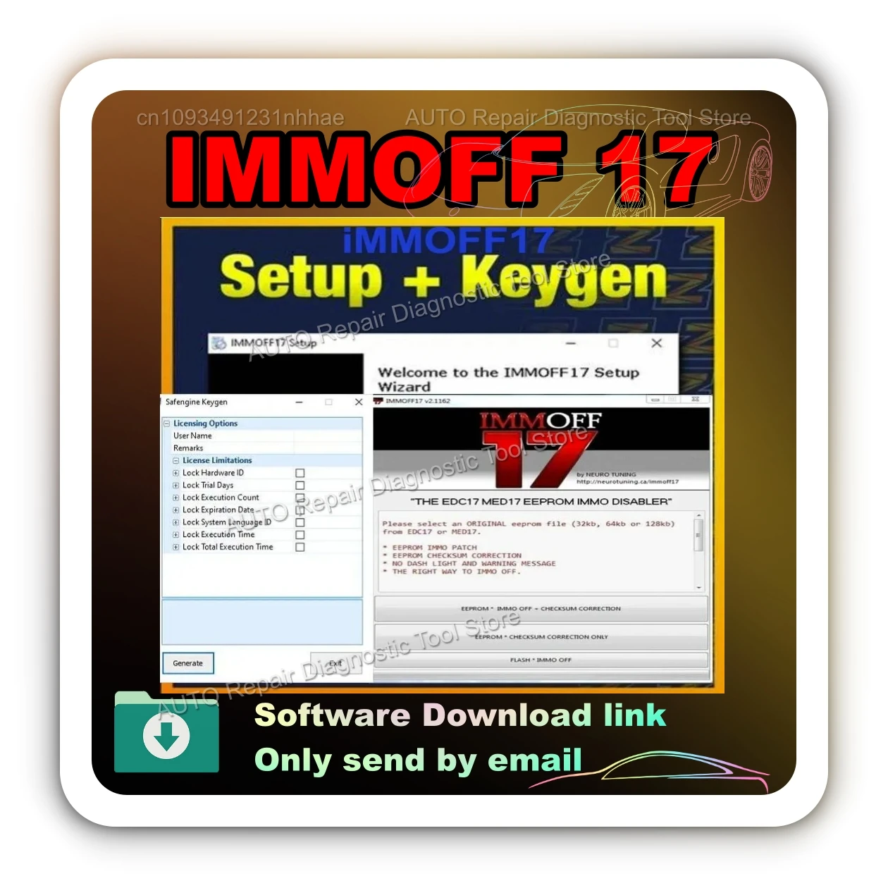 HOTsell IMMOFF17 Software with Keygen Unlimited Install EDC17 Immo Off Ecu Program NEUROTUNING Immoff 17 and Install Video Guide