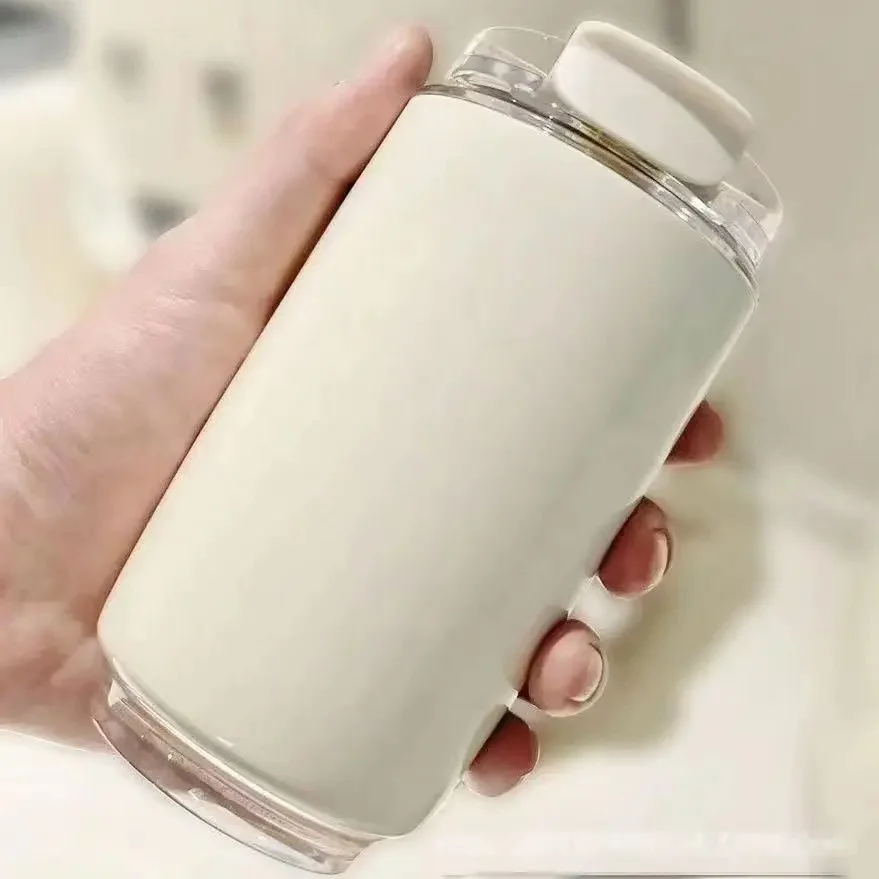 240 مللي كوب المشروبات السفر المحمولة شرب كوب مكنسة من الفولاذ المقاوم للصدأ مانعة للتسرب القهوة الساخن والبارد معزول القدح بالجملة