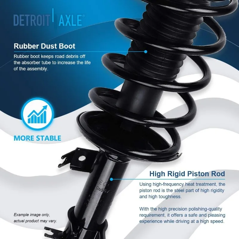 Detroit Axle - Kit sospensione anteriore da 12 pezzi per Aveo Aveo5 Pontiac G3 Wave 2 Ready Struts 2 Bracci di controllo inferiori
