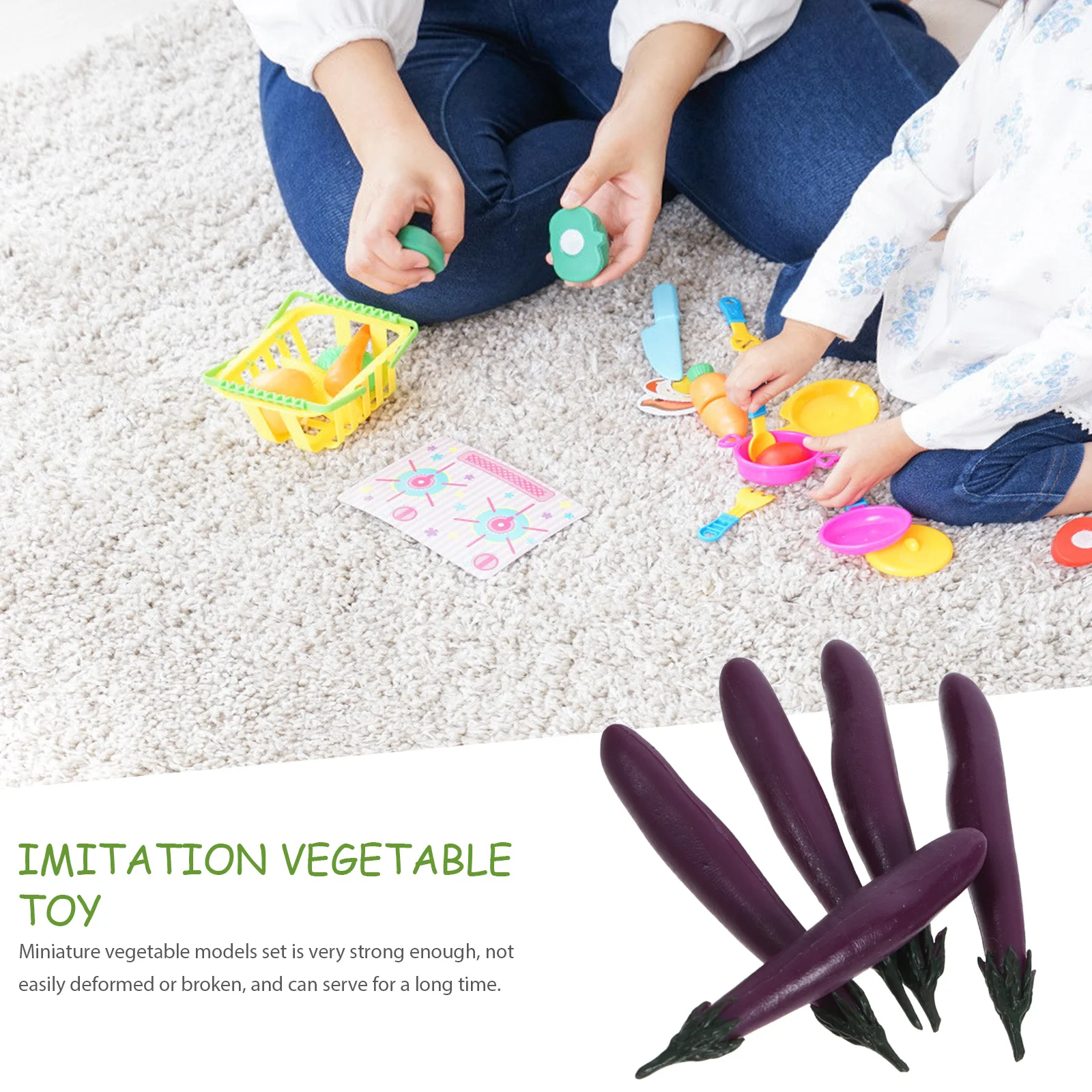 

2pcs Set of 2 Decoration Decorations Imitation Vegetables Models Mini Lifelike Small