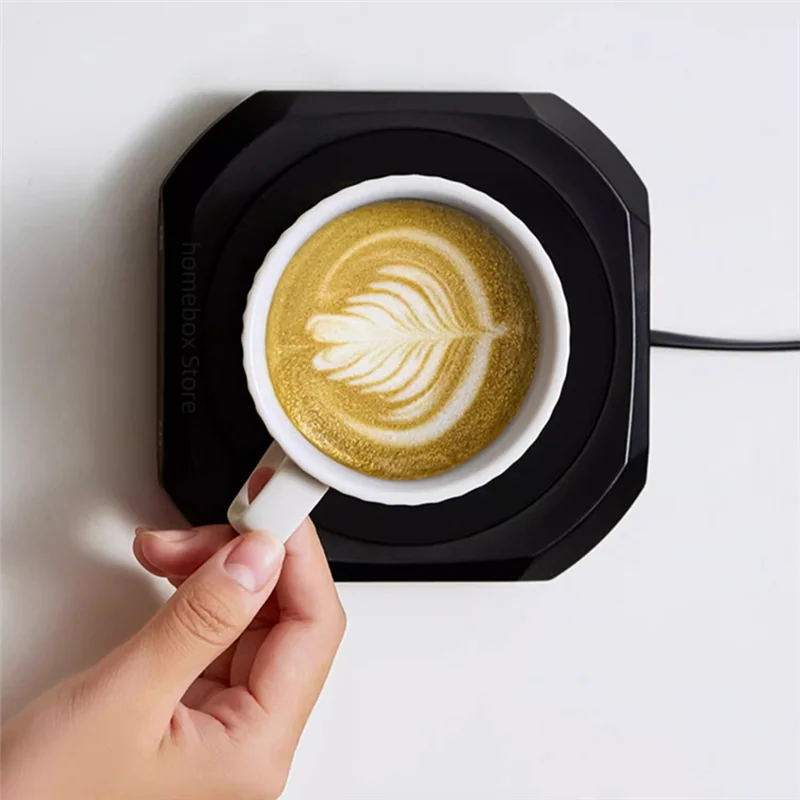AA08-Coffee Cup Warmer Electric Hot Plate Heating Pad 3 Gear Temperature Warmer Coaster For Milk Tea Water US Plug