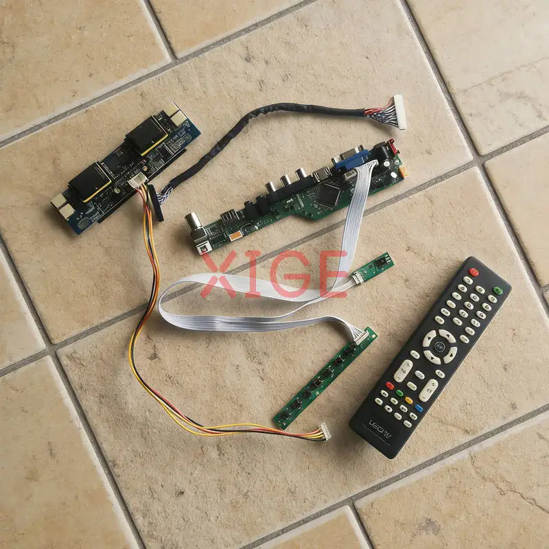 

Matrix Controller Drive Board Fit HSD250MUW2 LM250WF1 M270H1 M270HW01 LVDS 30-Pin 4-CCFL 1920x1080 1920*1080 HDMI+VGA+AV+USB Kit