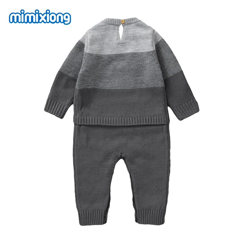 Winter Baby Rompers Clothes Autumn Casual Long Sleeve Knit Newborn Boys Jumpsuits 0-18m Infant Outwear Playsuits One Pieces Wear