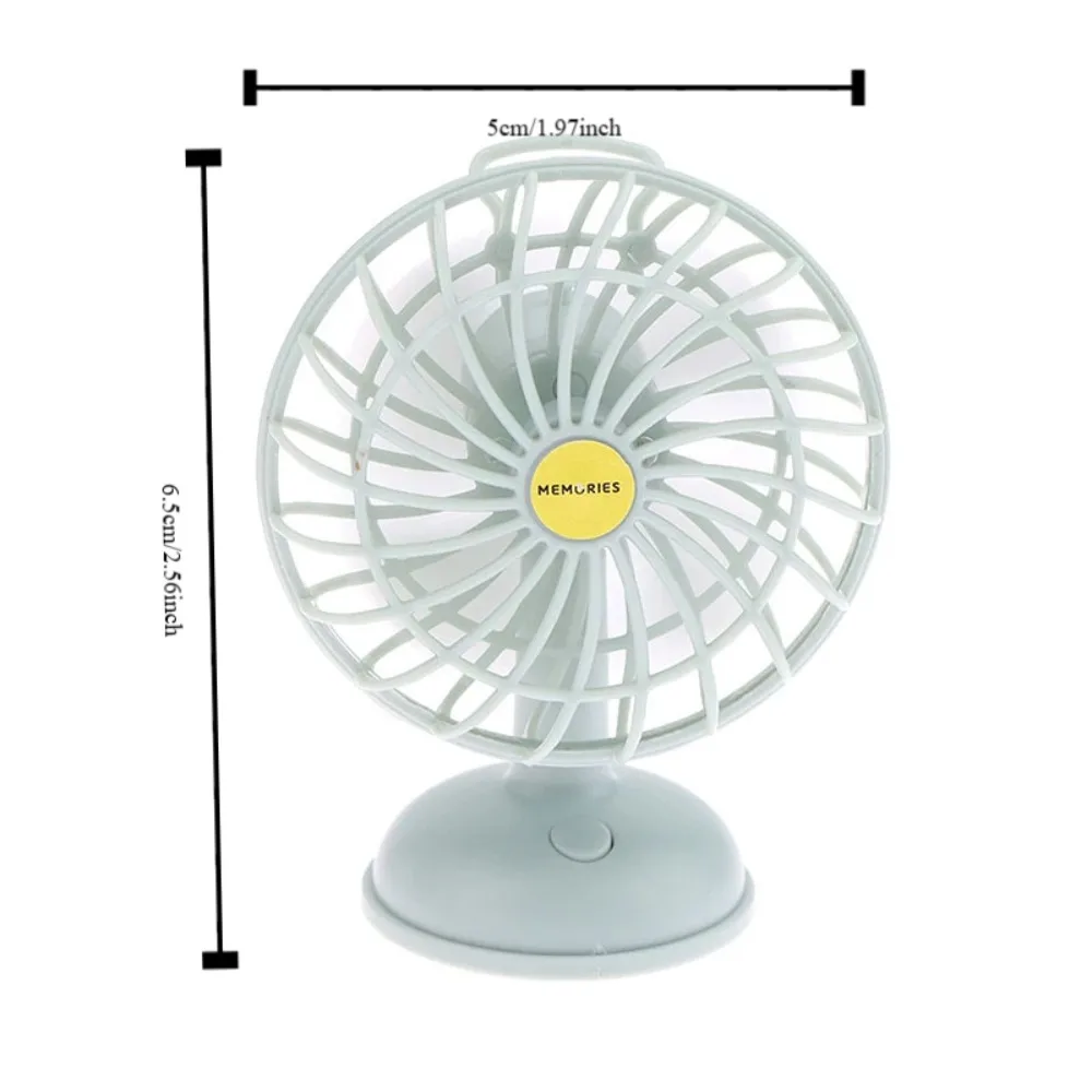 Poppen Decor Poppenhuis Desktop Fan Scène Model Legering Miniatuur Poppenhuis Fan Elektrische Mini Miniatuur Legering Fan Meisje Speelgoed