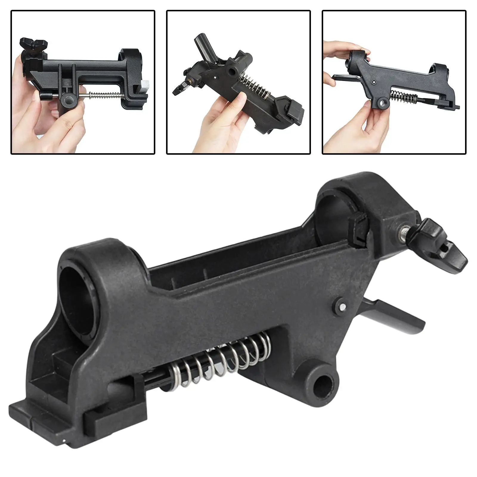 

12V Marine Outboard Motor Mount Bracket Plastic Holder Fixed Clamp for Pontoon Inflatable Boat, Kayak, Dinghies Rafts