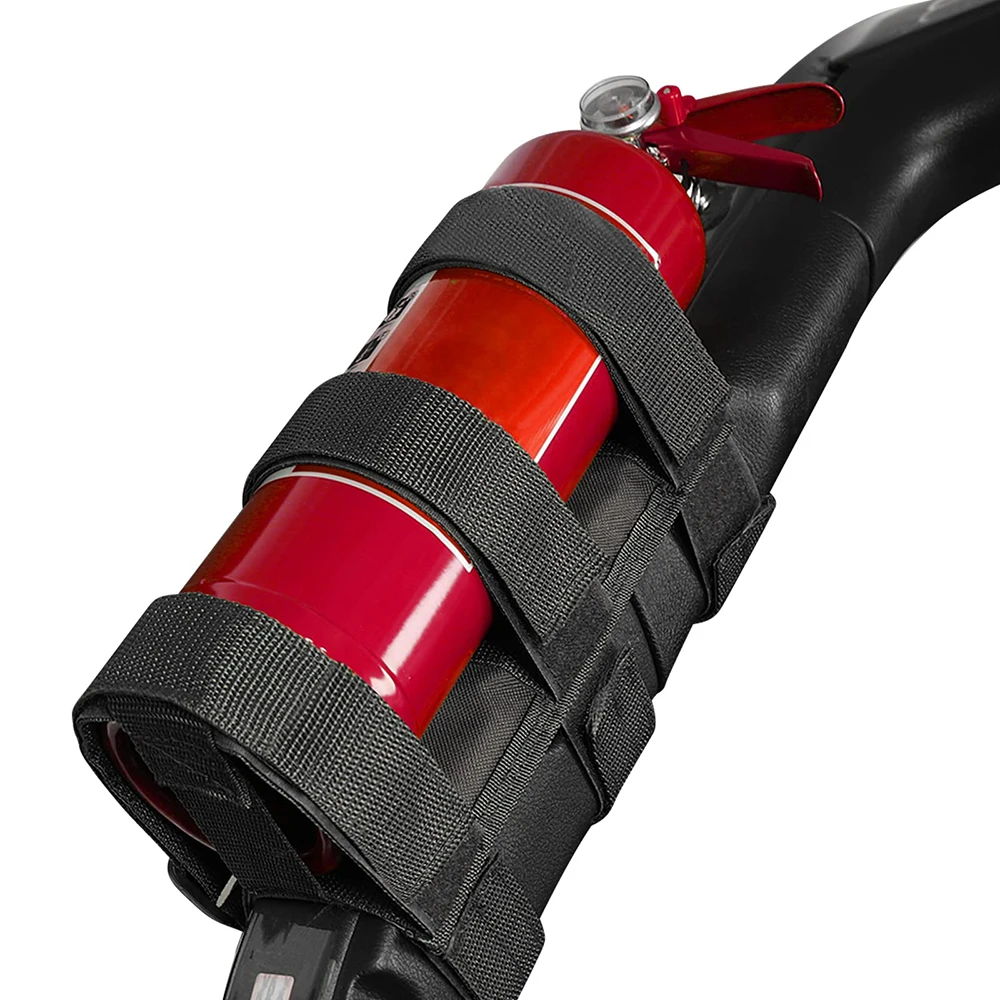 Adjustable Strap Fire Extinguisher Mount for Vehicle Car Boat UTV Fix No-Drill Roll Bar Mount Fits 3 lb Extinguishers