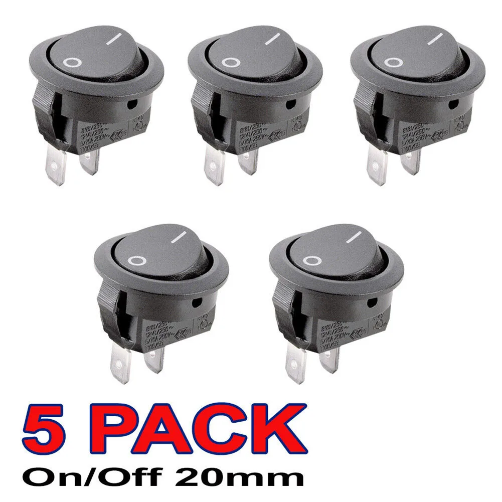 Electrical Equipment Toggle Switch Business Industrial Car Automotive On/Off Rocker Switch Round SPST Boat Dash