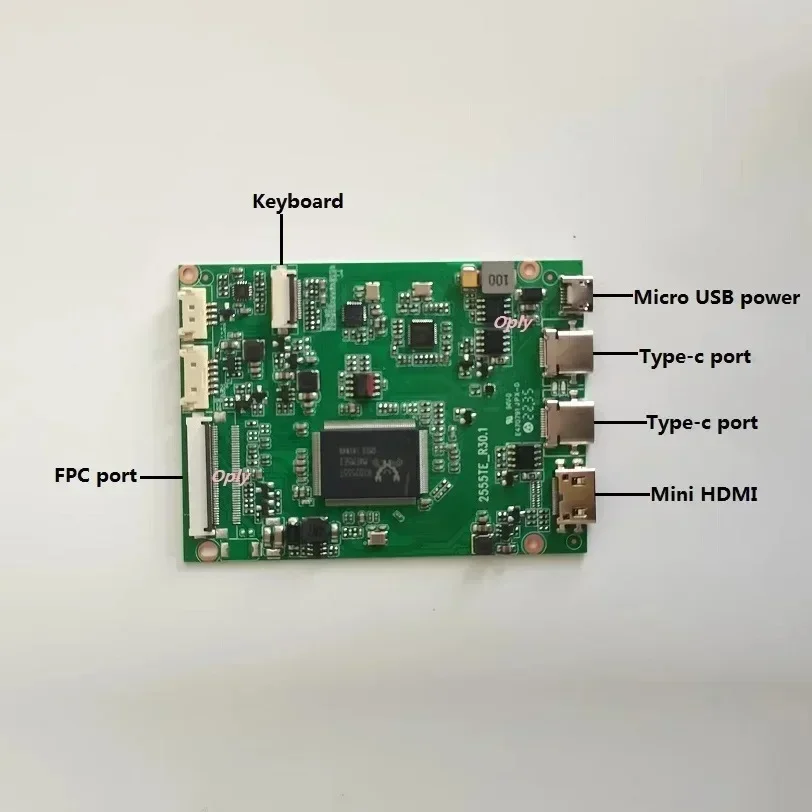 Pantalla de Panel IPS EDP de 15,6 "1920X1080 1080P + kit de placa controladora 2 mini HDMI tipo C compatible para PC PS X360 portátil frambuesa