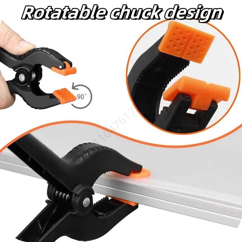 5/10 Pcs 2inch Plastic Nylon Adjustable Woodworking Clamps Wood Working Tools Spring Clip Carpentry Clamps Outillage Menuiserie