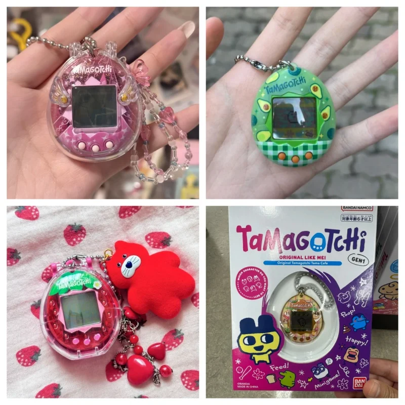 

New In Stock Original Bandai Tamagotchi Gen1 Reissue Virtual Pet Toy Keychain Retro Replica Machine Fashionable Collectible Gift